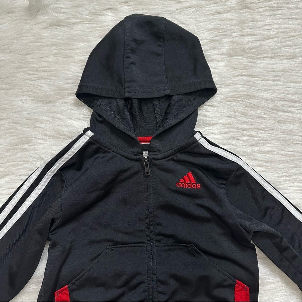 Adidas Baby Unisex 12 Months Tracksuit Jacket Jogger Pants Set - Picture 3 of 9